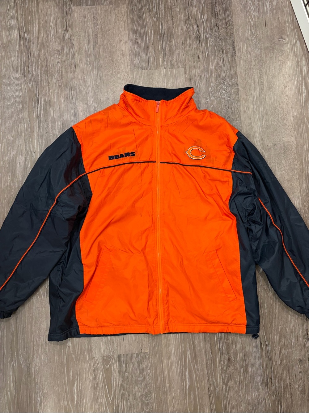 Chicago Bears Men’s Orange and Navy Full-Zip Jacket